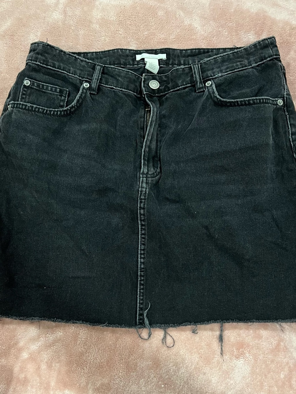 H&M Black Denim Skirt